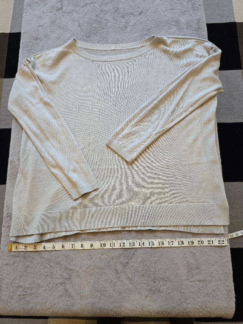 Lululemon Cotton-Blend Ribbed Crewneck Sweater - white cream/bone